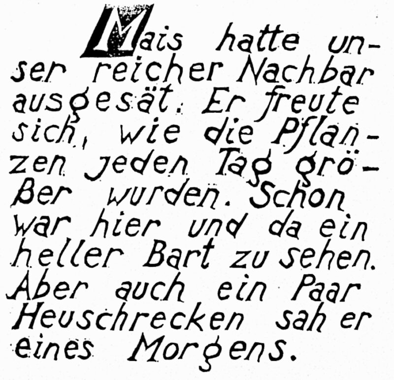 Wv 198 "Schriftblatt M"