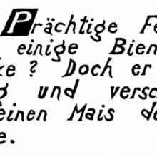 Wv 207 "Schriftblatt P"