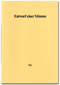 Entwurf einer Stimme